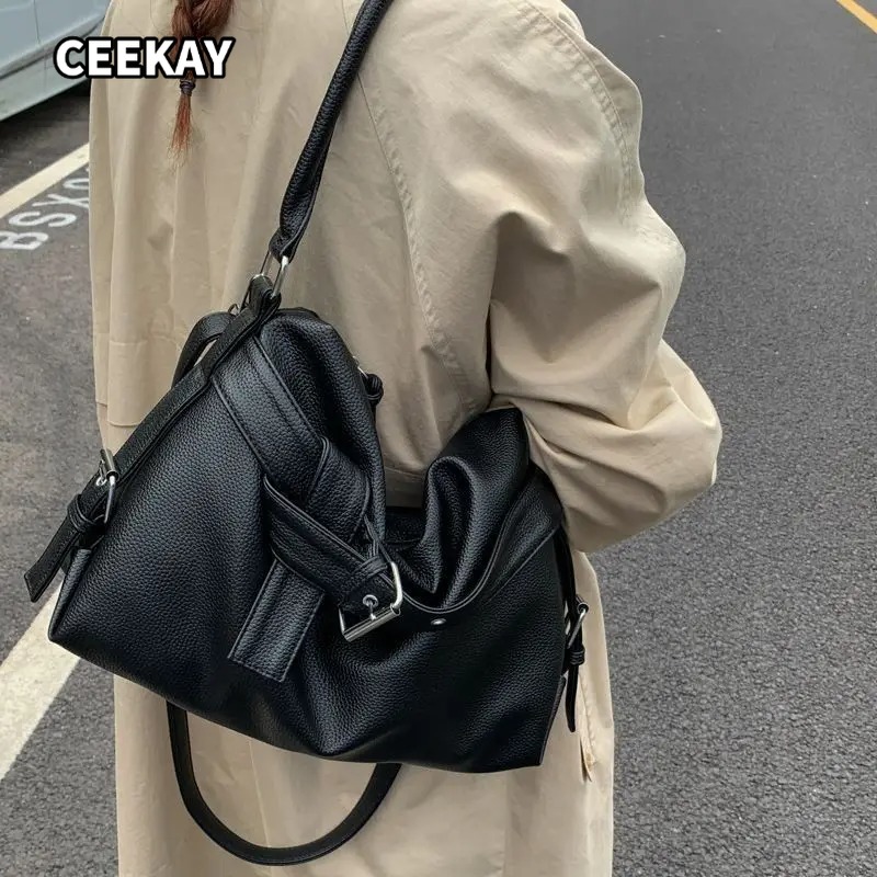 Women'S Young Bags - Сумка-тоут Y2k большой вместимости, повседневная, черная,
