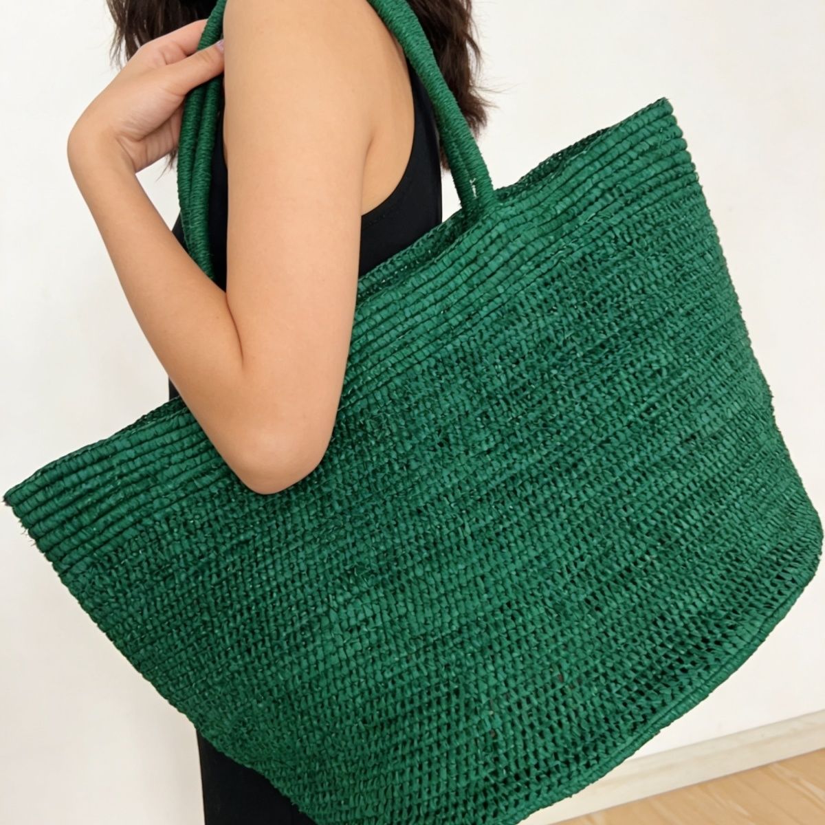 Women'S Raffia Bags - Модная большая сумка-тоут из натуральной соломы