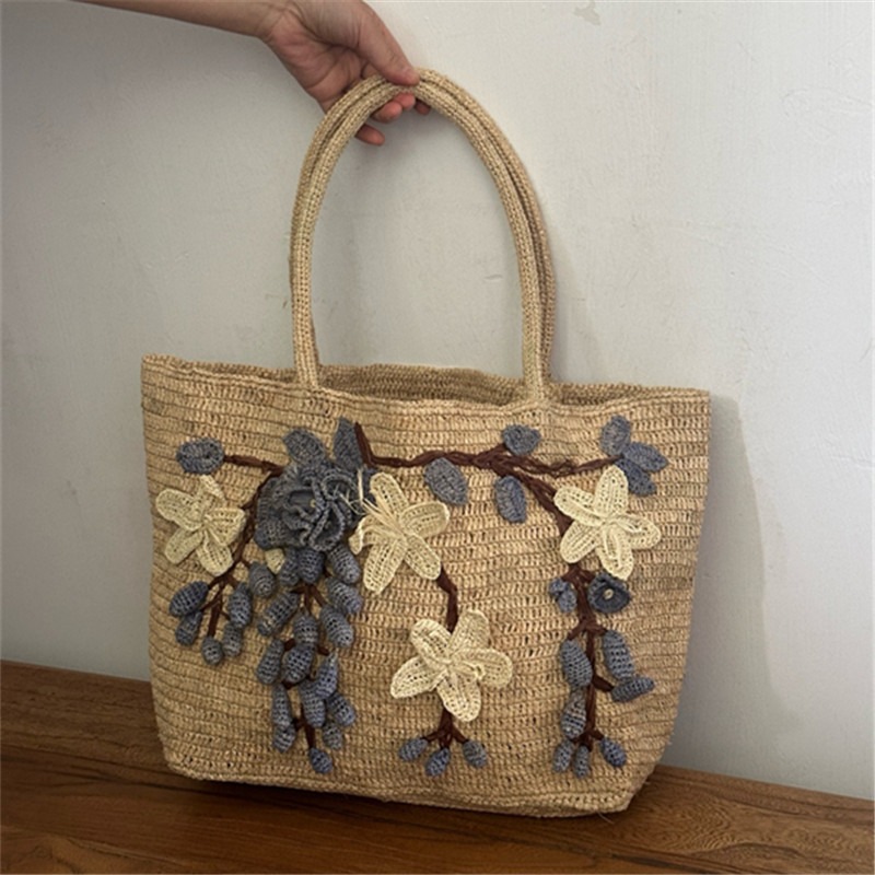 Women'S Raffia Bags - Новая плетеная сумка-тоут из рафии ручной