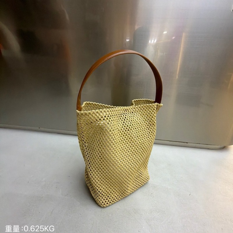 Women'S Raffia Bags - Новая сумка-тоут из рафии контрастных цветов